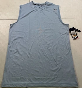 Reebok Men's Tank Top Regular Fit Shirt Cashmere Blue Heather Size Medium - Picture 1 of 5