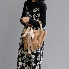 Cestino Borsetta da Donna Portamonete Estate Paglia Tessuto Borsa a Tracolla