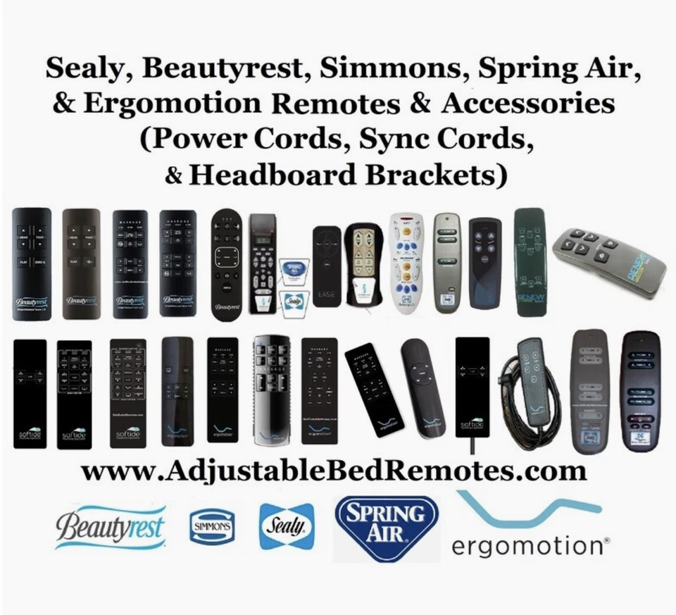 Ships from US- Remotes Compatible with Beautyrest, Sealy, Ergomotion, Simmons