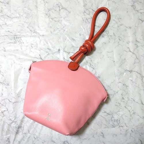 Ruigrok van der Werven Top Handle Bag Pink Leather Made in Italy ...