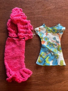 Vintage Barbie Dress & Handmade Skirt and Top - Picture 1 of 2