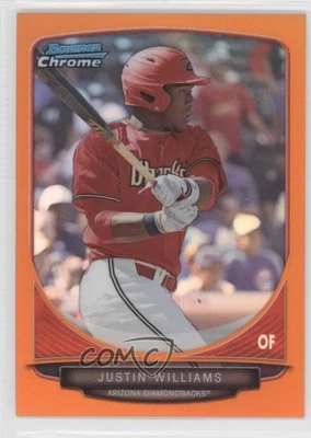 2013 Bowman Draft Picks Chrome Orange Refractor /25 Justin Williams #BDPP94 - Image 1 of 2