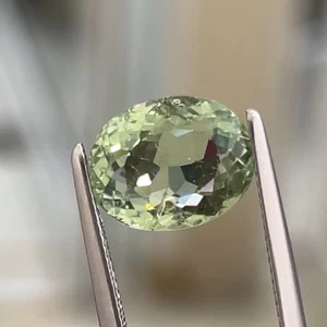 7.30Ct IGI Certified Perfect Oval 100% Natural Mint Green Mozambique Tourmaline - Picture 1 of 6
