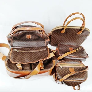 Celine Hand Bag Shoulder Bag 5 set Brown Leather 4602208 - Picture 1 of 11
