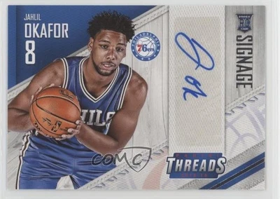 2015-16 Panini Threads Signage Rookies Jahlil Okafor #SR-JO Auto RC - Image 1 of 2