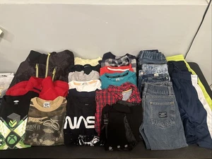 Boys clothing lot Size 6-7 Years old Jeans Shorts Jacket Shirts Vest 24pc - Picture 1 of 23