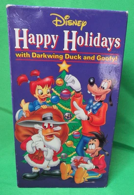 Disney Happy Holidays with Darkwing Duck and Goofy VHS Tape - Image 1 of 2