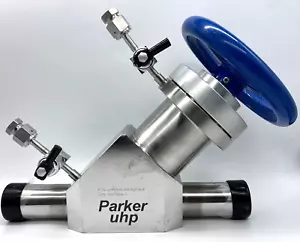 Parker UHP Ultra High Purity 600 Series Bellows Valve 2" Tube UHP0616j116162PAUK - Picture 1 of 8