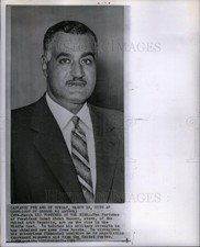 1962 Press Photo President Gamal Abdel Nasser fortunes