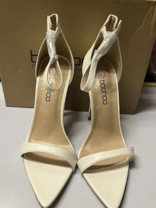 Pointed Toe Barely There Heels- White - Picture 1 of 17