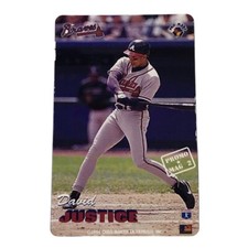 1994-95 Pro Mags Dave Justice Promo Magnet Atlanta Braves