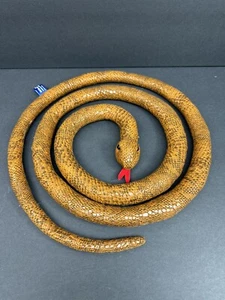 BMI America Plush Brown Snake Stuffed Animal Realistic Toy 1998 83" EUC Clean - Picture 1 of 5