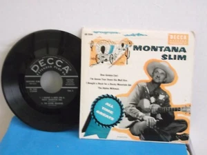 Montana Slim,Decca ED 2204,""All Time Greats",US,7" EP with P/C,4 songs,1956,M- - Picture 1 of 1