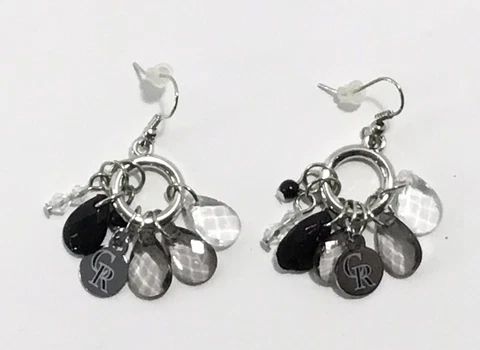 Colorado Rockies MLB Alyssa Milano Touch Baseball Dangle Earrings Accessories Cover