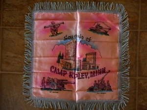 Camp Ripley MN Minnesota Military Vintage Pillow Souvenir Howitzer Tank - Picture 1 of 10