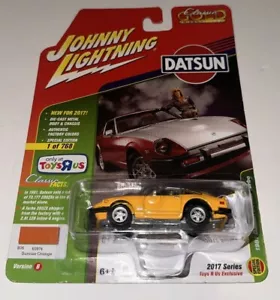Johnny Lightning 1981 Datsun 280sx Turbo Yellow Toys r Us Exclusive New - Picture 1 of 4