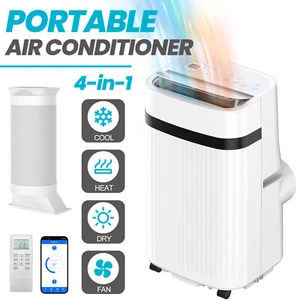 Portable Air Conditioner 14000BTU 4-in-1 Cooling/Heating/Dry/Fan w/ LED Control - Picture 1 of 8