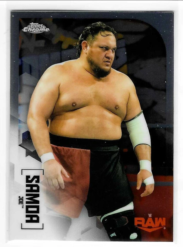 Samoa Joe 2020 Topps Chrome WWE Raw Card #56 - Image 1 of 1