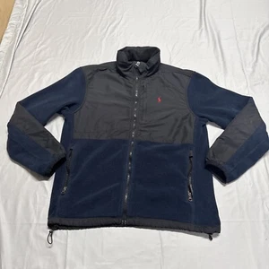 Vintage Polo Ralph Lauren Zip-Up Polartec Denali Fleece Jacket Mens Medium Blue - Picture 1 of 16