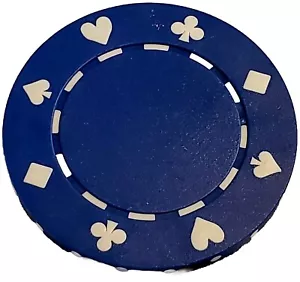 BLUE Clay Composite Suited 11.5-Gram Poker Chips (50 Count) c6 - Picture 1 of 2