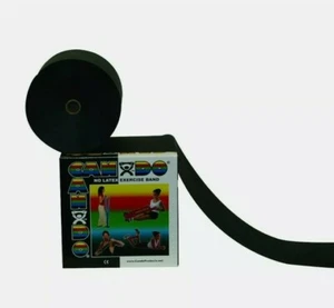 BLACK Cando Exercise Band  by the FOOT Physical Therapy Latex-free (Theraband) - Picture 1 of 3