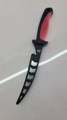 Cuchillo de filete Mustad KVD alemán de acero inoxidable de grado premium de 7” con funda  Foto 1 de 4