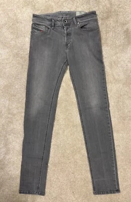 DIESEL Sleekner Ladies Jeans Grey Denim Skinny Leg stretch Waist 28 Leg 32 - Image 1 of 4