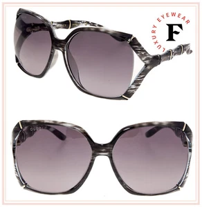 GUCCI Bamboo GG3508S Translucent Grey Horn Gold Gradient Sunglasses 3508 0505