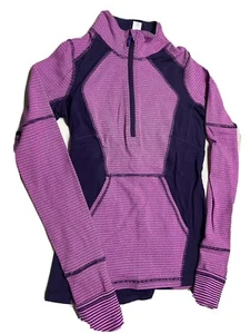 IVIVVA Girl By Lululemon . 1/2 Zip Pullover. Pink/Purple Size 12 - Picture 1 of 5