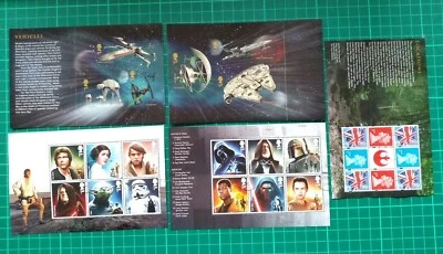 2015 STAR WARS SET OF 5 PSB BOOKLET PANES USED - Image 1 of 4