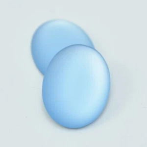 25x18mm Oval Lunasoft Cabochon - Light Sky Blue - Quantity 1 - Luna Lucite - Picture 1 of 1