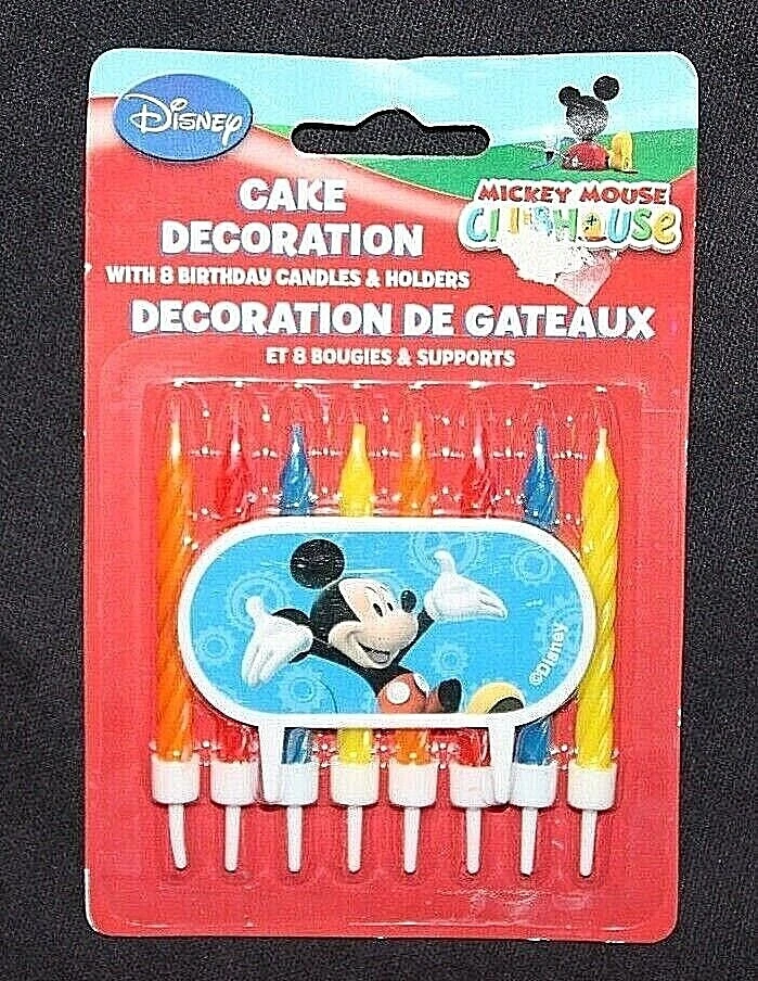 Disney Mickey Mouse Casa Club Decoración de Pasteles con 8 Velas y Soportes de Cumpleaños Foto 1 de 1