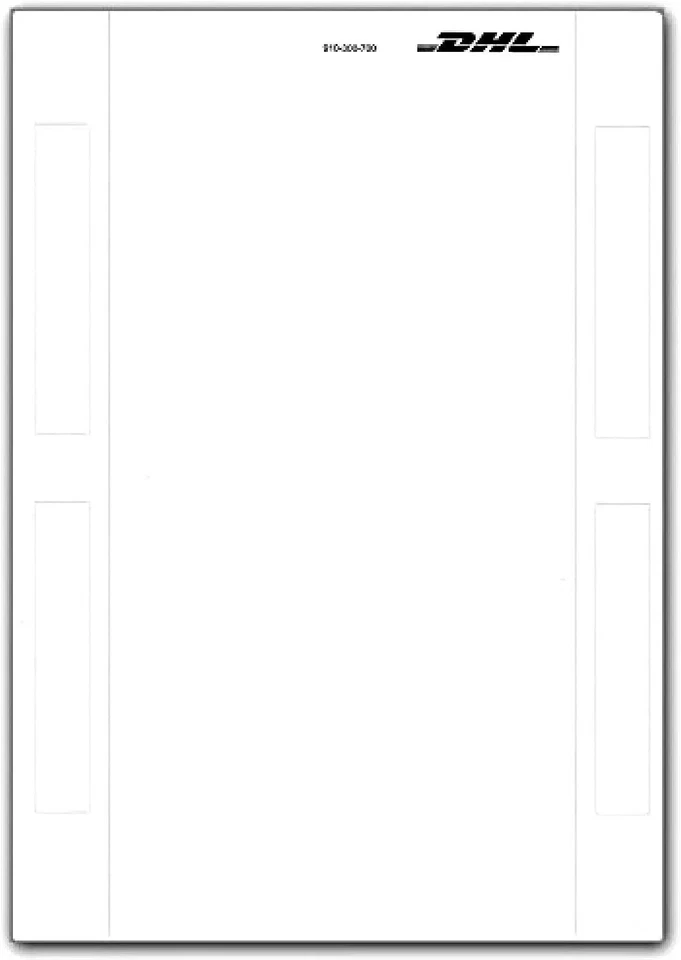 1000 DHL Versandetiketten 910-300-700 DIN A5 selbstklebende Etiketten Paket Neu