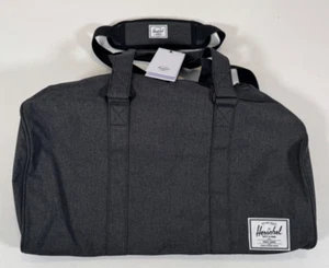 NWT Herschel Supply Co Novel Duffle Bag Gray Crosshatch 10026-02090-OS $110 43L - Picture 1 of 6