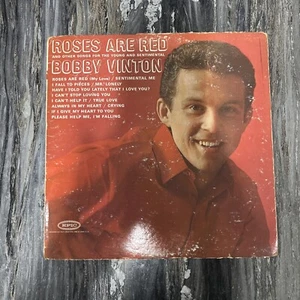 Bobby Vinton Roses are Red 1962 Vintage Vinyl Record LP Pop Folk World Country - Foto 1 di 3