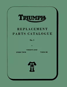 Triumph Motorcycle Parts Book 1960 Tiger 100 T100A Speed Twin 5TA T21 3TA Twins - Picture 1 of 11