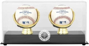 Mariners Gold Glove Double Baseball Logo Display Case - Fanatics - Picture 1 of 1