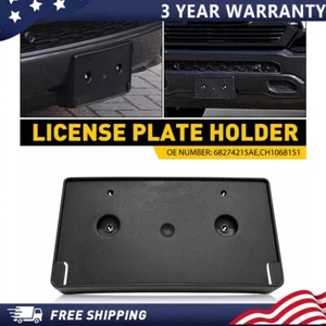 Exterior Front License Plate Holder Mount Bracket For Dodge Ram 1500 2019-2022 - Bild 1 von 16