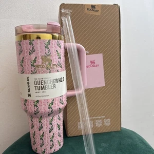 Stanley x Love Shack Fancy Blooming Heirloom Quencher Pink tumbler 40 oz - Picture 1 of 9