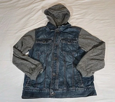 Chaqueta vaquera Canyon River azul elástica con botones manga larga talla grande 14/16 Foto 1 de 4