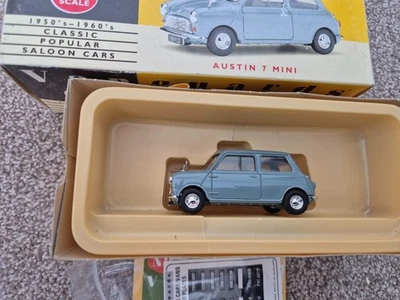1/43 Corgi Vanguards Austin 7 Grigio Mini Modellino Auto VA13003 Scatola Raro - Immagine 1 di 4