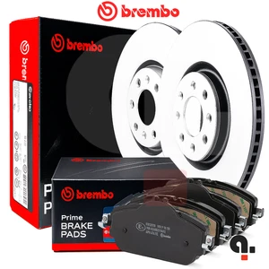 Kit Dischi E Pastiglie Anteriori Brembo Per Mercedes-Benz Classe C  Classe E - Imagen 1 de 14