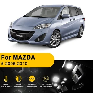9X BMTxms White Interior LED Lights Package Kit for 2006-2010 Mazda 5 - Picture 1 of 11