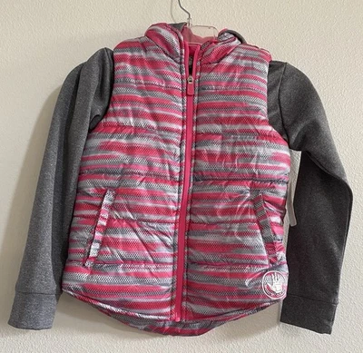 NWT Body Glove Girl Hooded Long Sleeve Jacket Size 8 Multicolor - Image 1 of 4