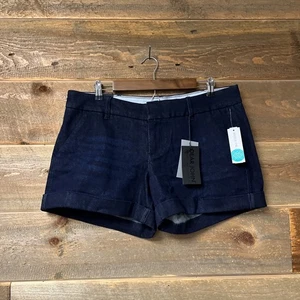 Jeans Dear John nuovi con etichette Finnegan Roll Cuff Denim blu pantaloncini taglia 31 punto fisso - Foto 1 di 7