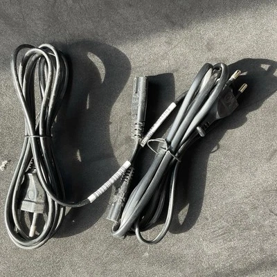 Power Lead IEC C7 Fig 8 2 Pin Plug to Euro 2 Pin Plug - 1.8M Long (Not Fused) - Image 1 of 4