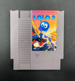Adventures of Lolo 2 (Nintendo Entertainment System, NES) Cartridge w/ Sleeve