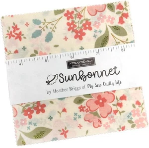 Sunbonnet Moda Charm Pack 42 100% Cotton 5-inch Precut Fabric Squares - Picture 1 of 6