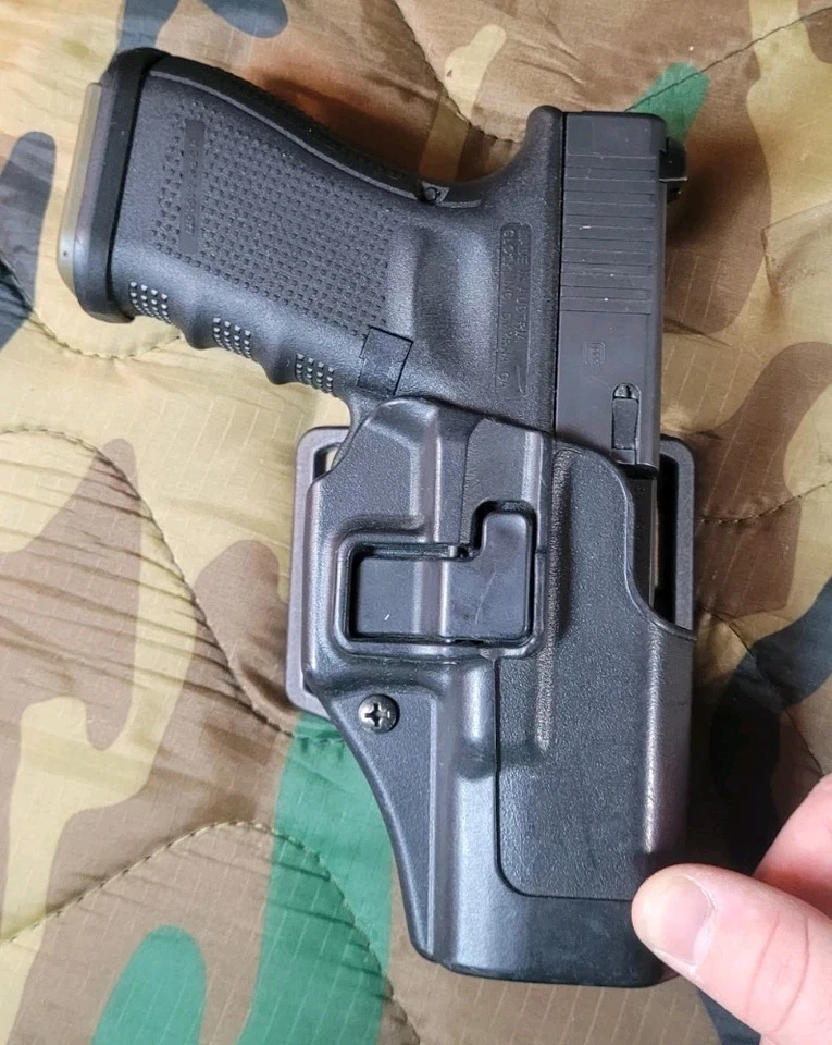 Funda derecha Blackhawk Serpa Glock 19,23,45,19x,25,44 Owb polímero negro Foto 1 de 4