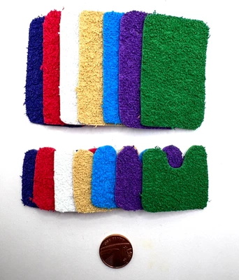 DINKY DELIGHTS Puppenhaus Miniatur Badmatten (DD295-DD304) zusätzliche Artikel Portofrei